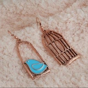 3/$55 item! - cute bird and cage earrings